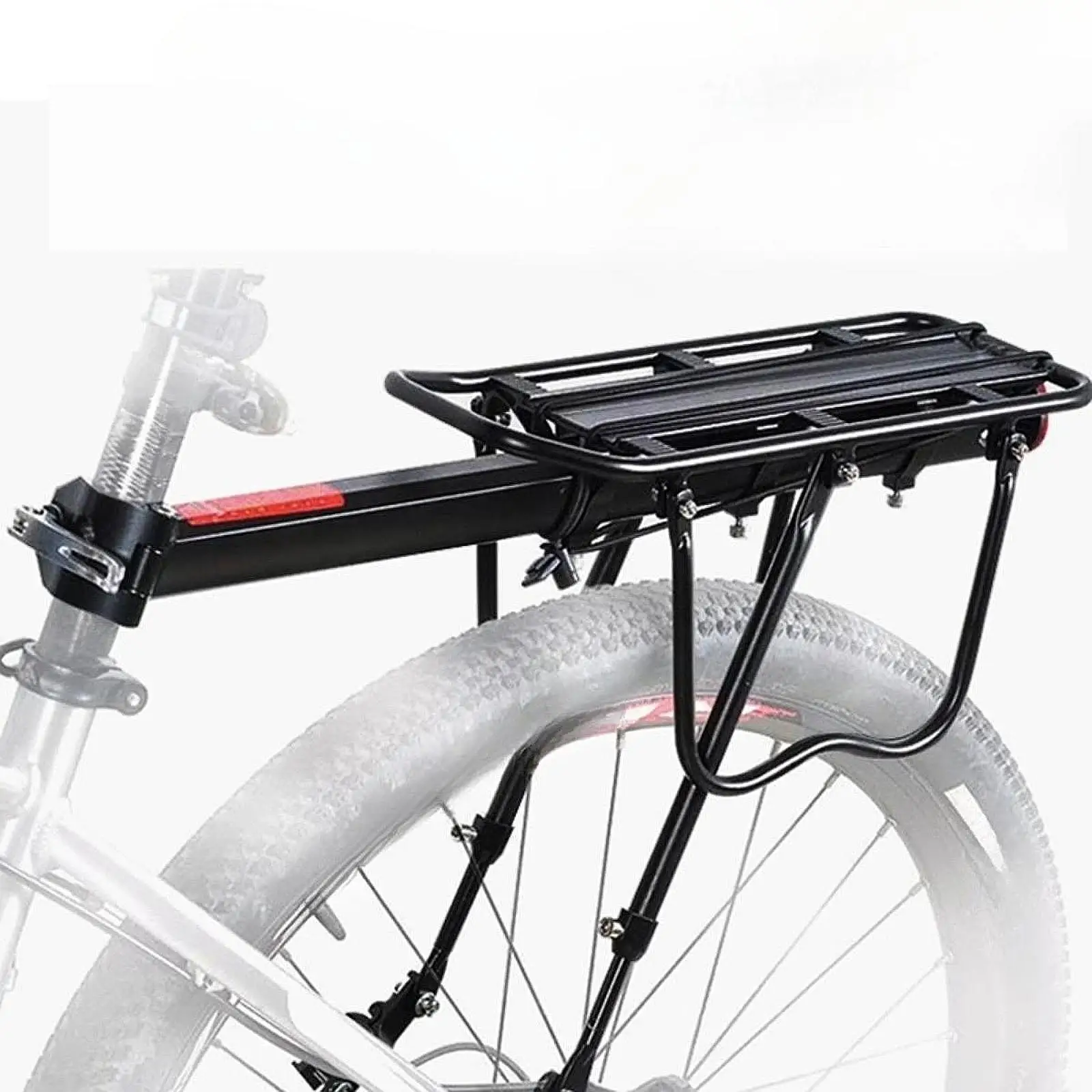 Bicycle Rear Rack Aluminum Bicycle Luggage Carrier Rack  AdjustableQuick Release Bike Stand for Riding Outdoor MTB Road Bike