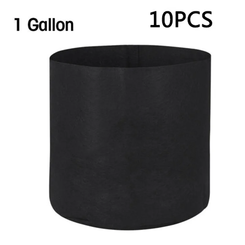 10pcs Non Woven Fabric Grow Pots for Vegetables Fruits and Ornamental Plants Supporting Soil Integrity During Transplant