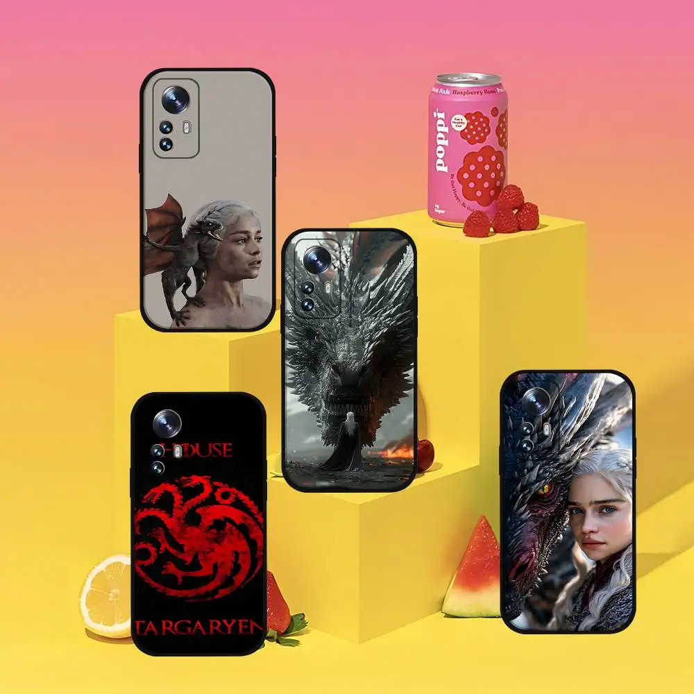 

Cool Phone Case For Xiaomi 11 12 Redmi Note 11 5G 8T 9A 9 10T Note 8 9 12SUltra Shockproof, Slim, Black,Case H-Game Of ThroneS-w