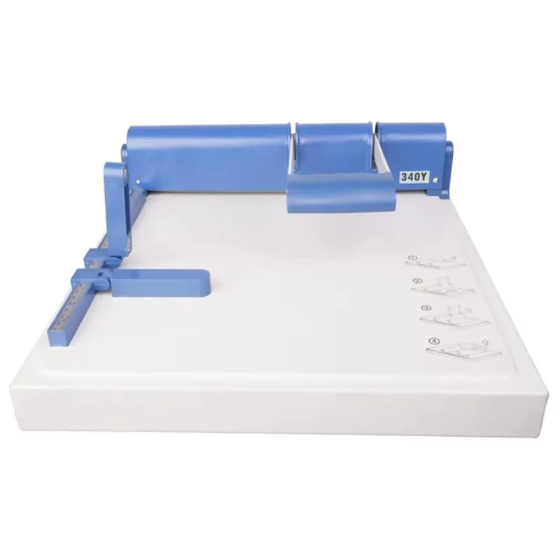 Máquina plegadora A3, máquina plegadora de papel de 460 Mm, plegadora y perforadora de papel Manual 3 en 1 para puntuación de libros de tarjetas de papel