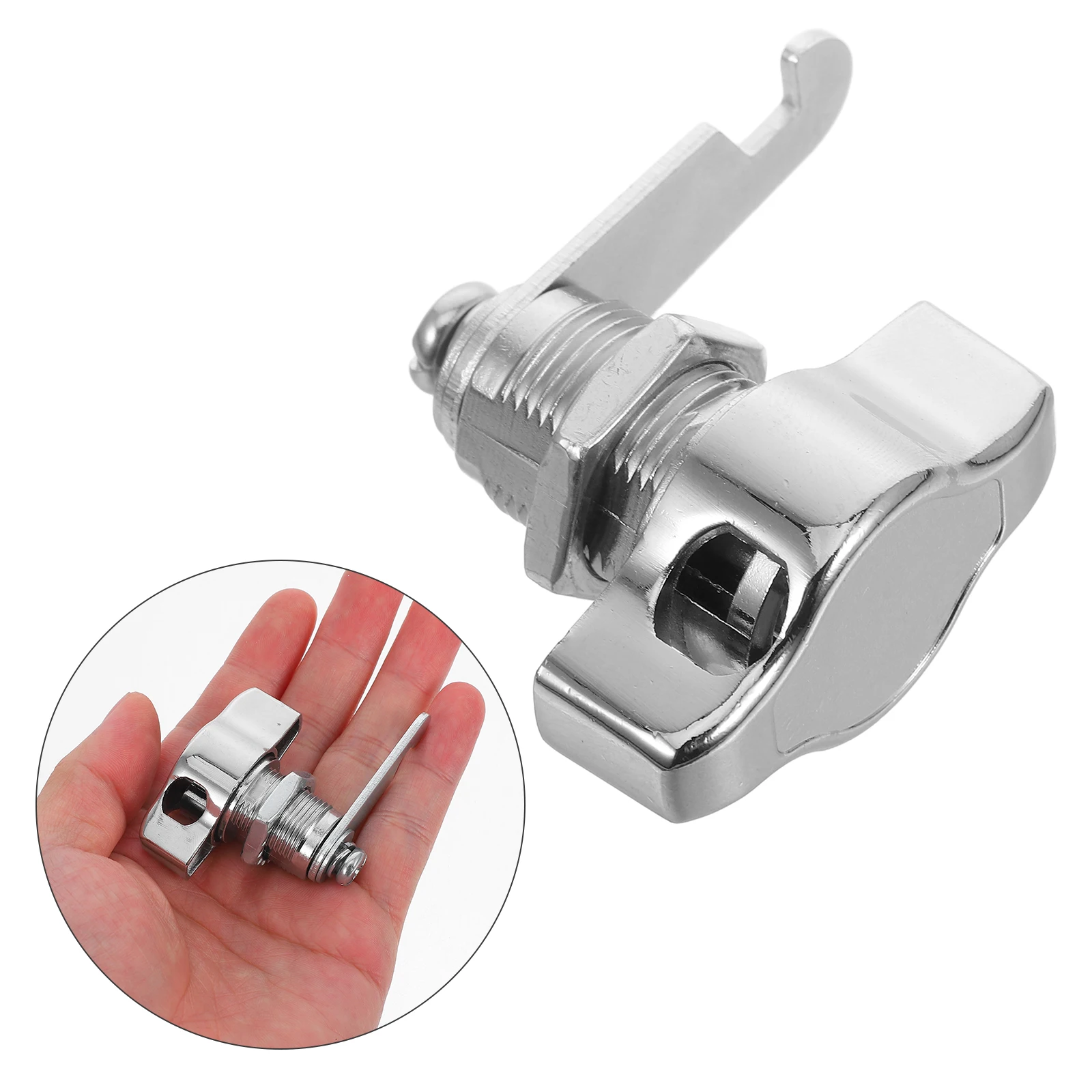

Keyless Zinc Alloy Cabinet Mailbox Padlock Heavy Duty Drawer Latch Mini Safety Box Door Thumb Gate Shed Childproof
