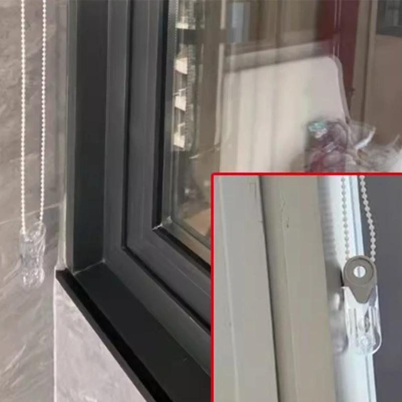 Maniglia a catena per tenda veneziana, 8 pezzi, pendente in corda trasparente A0KF