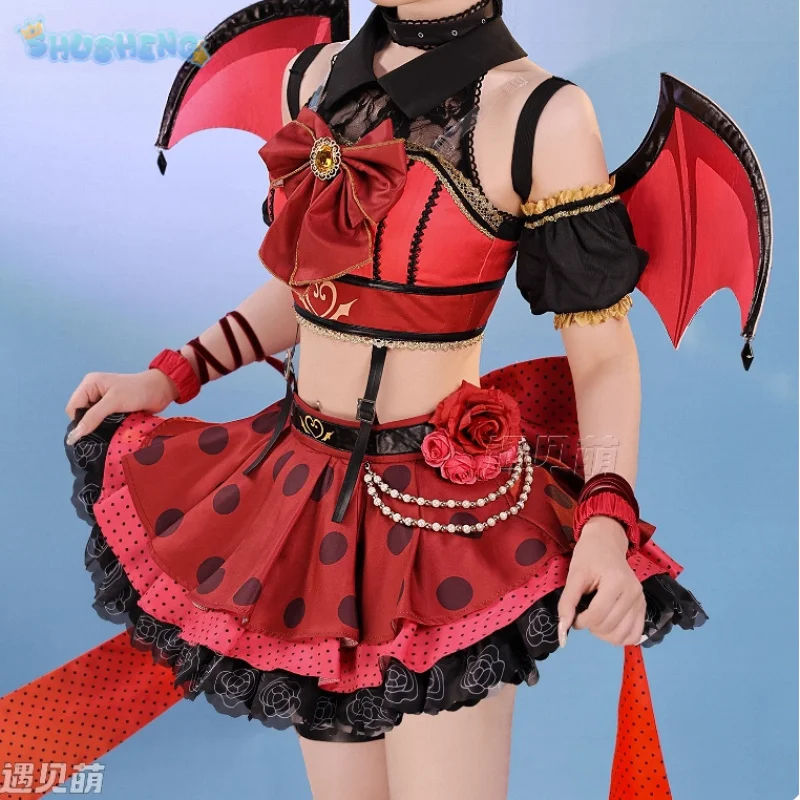 

Костюм Котори Минами для косплея аниме LoveLive! Униформа сладкого дьявола для девочек, юбка с крыльями, аксессуары на Хэллоуин, Рождество, Новый год, подарок