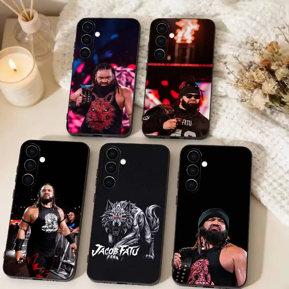 wrestler Jacob Fatu  Phone Case For Samsung Galaxy A73,A72,A71,A70,A53,A52,A51,Soft Silicone Black Cover
