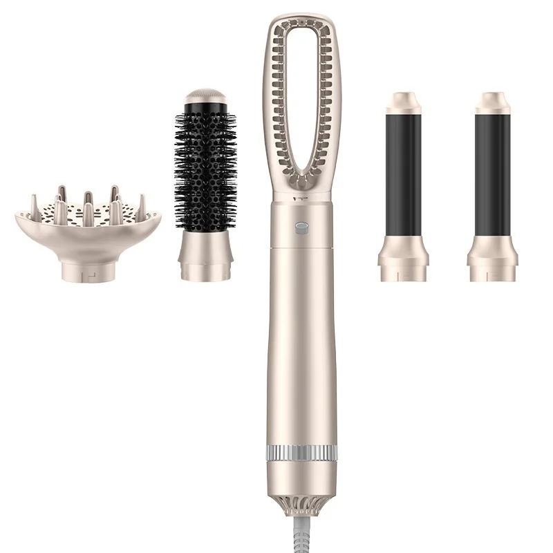 1000W High-Power Ionic Hot Air Comb Five-in-One Styler for Straight and Curly Hair Best Seller for Cross-Border