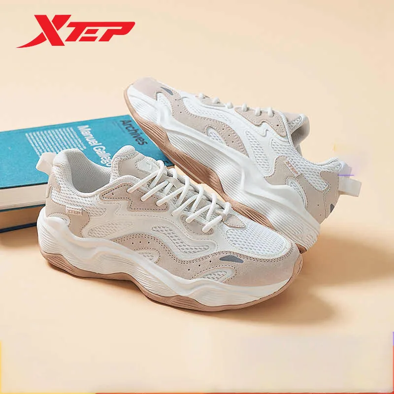 Xtep Casual Shoes For Men 2024 Summer Increase Fashion Men's Sports Shoes Comfortable Non-Slip Lace Up Sneakers 876219320038