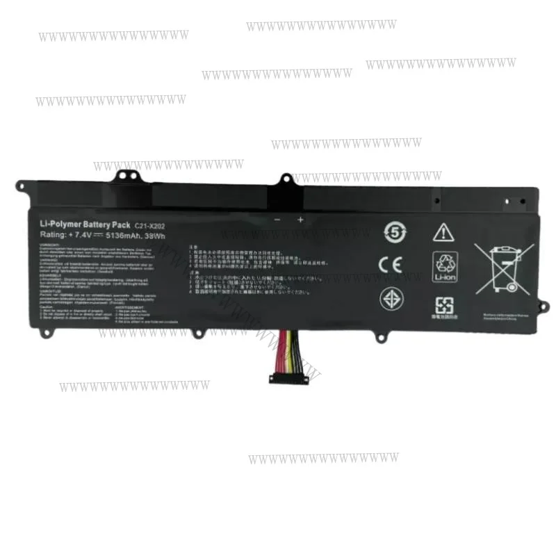 Hd 7.4v 38wh nova bateria do portátil C21-X202 para asus vivobook x201e q200e s200l x202 x202e s200 f201e S200E-CT2