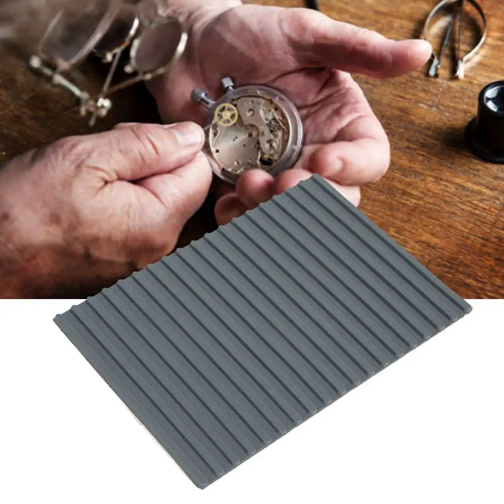 Watchmakers Rubber Anti-Slip Bench Mat for Watch Block Repairing Maintenance Cushion Watch Repair Tool for Watch Repair Worker