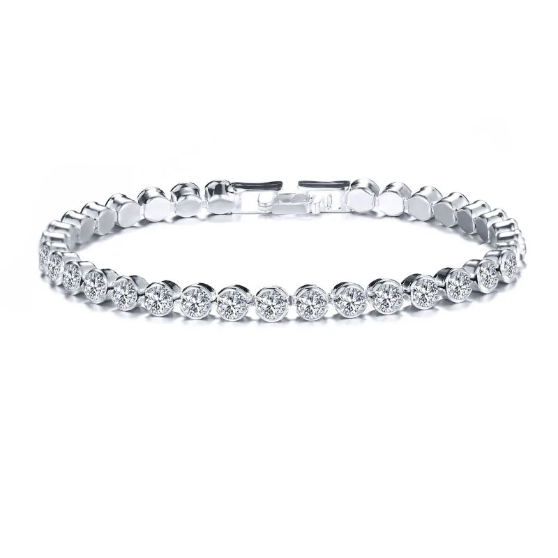 Fashion Gold Silver Color Women Tennis Braclet Valentine's Day Braclet Gift For Her Casual Pulseria Accessories Official Jewelry image 2