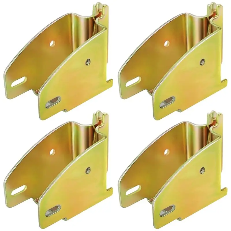 

【ПОСЛЕДНИЙ ШАНС】Улучшенный набор деревянных торцевых гнездов для E-Track (4 шт.), оцинкованная сталь для грузовых систем 2X4 и 2X6