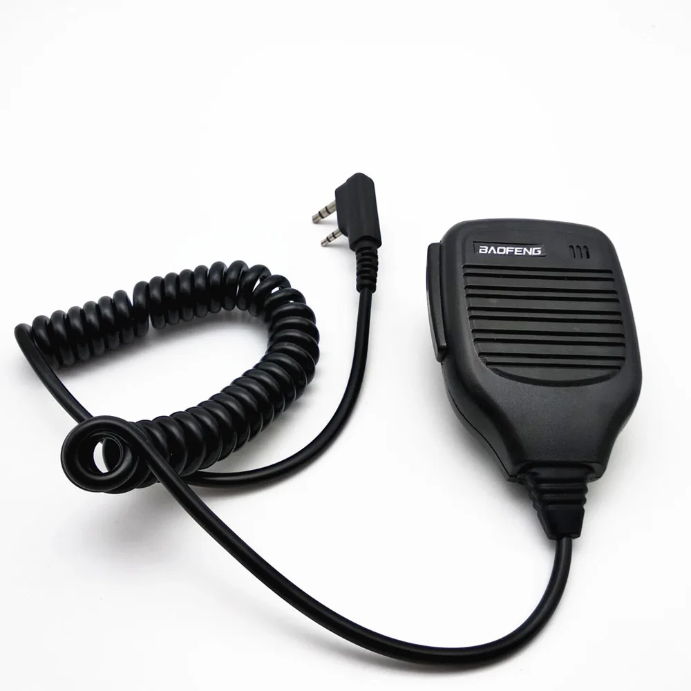 Walkie Talkie PTT mikrofon Speaker genggam, Mikrofon untuk Baofeng UV5R UV82 BF-888S UV16 BF-5RH untuk Quanshen K5/K6