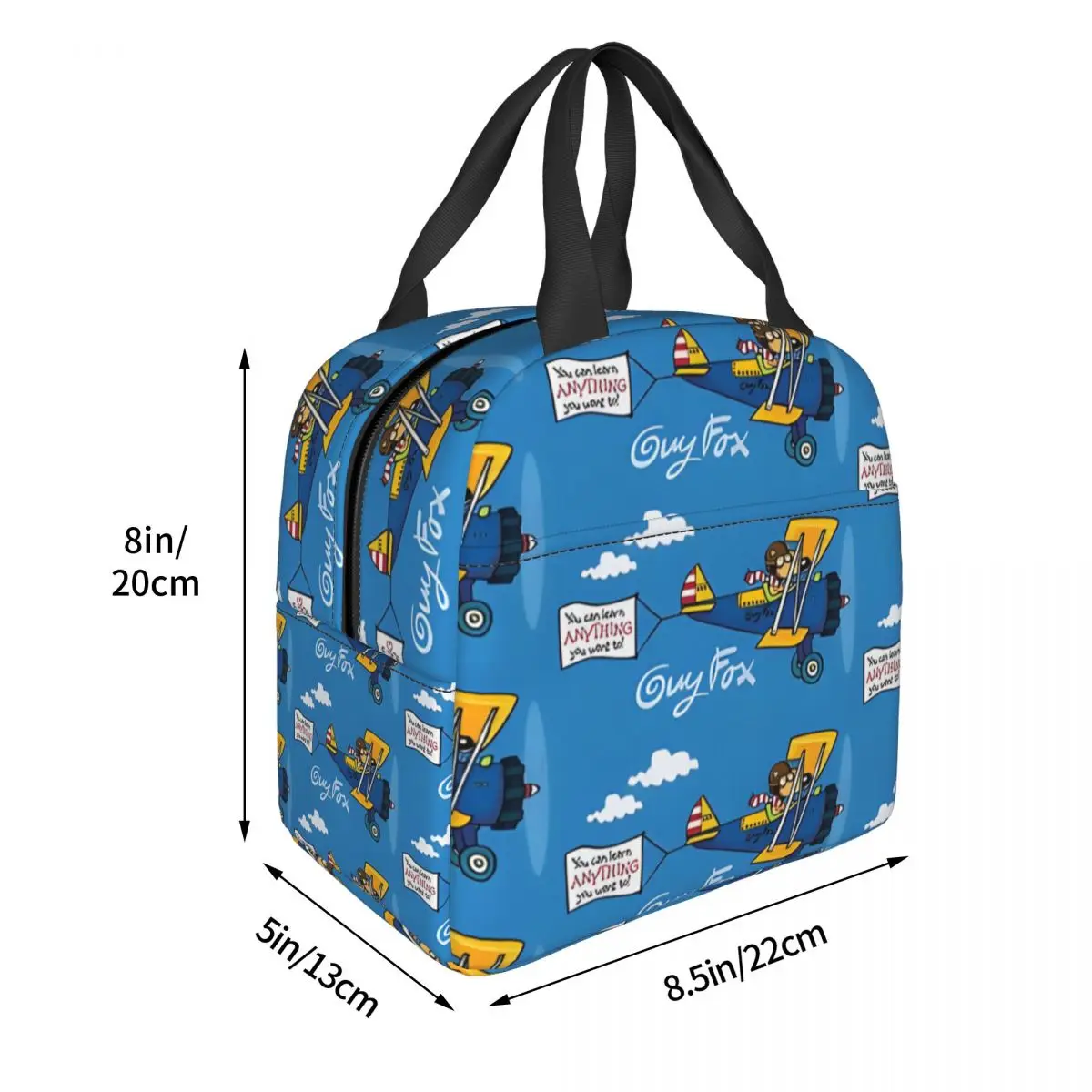 Ladies Lunch Bag I Love Flying Fashion G-Guy Foxs Aluminum Foil Insulation Picnic Storage For Lunch