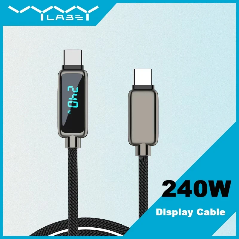 【¥36】VYVYLABS 240W Type-C ケーブル 1m-アリエク特価アラート