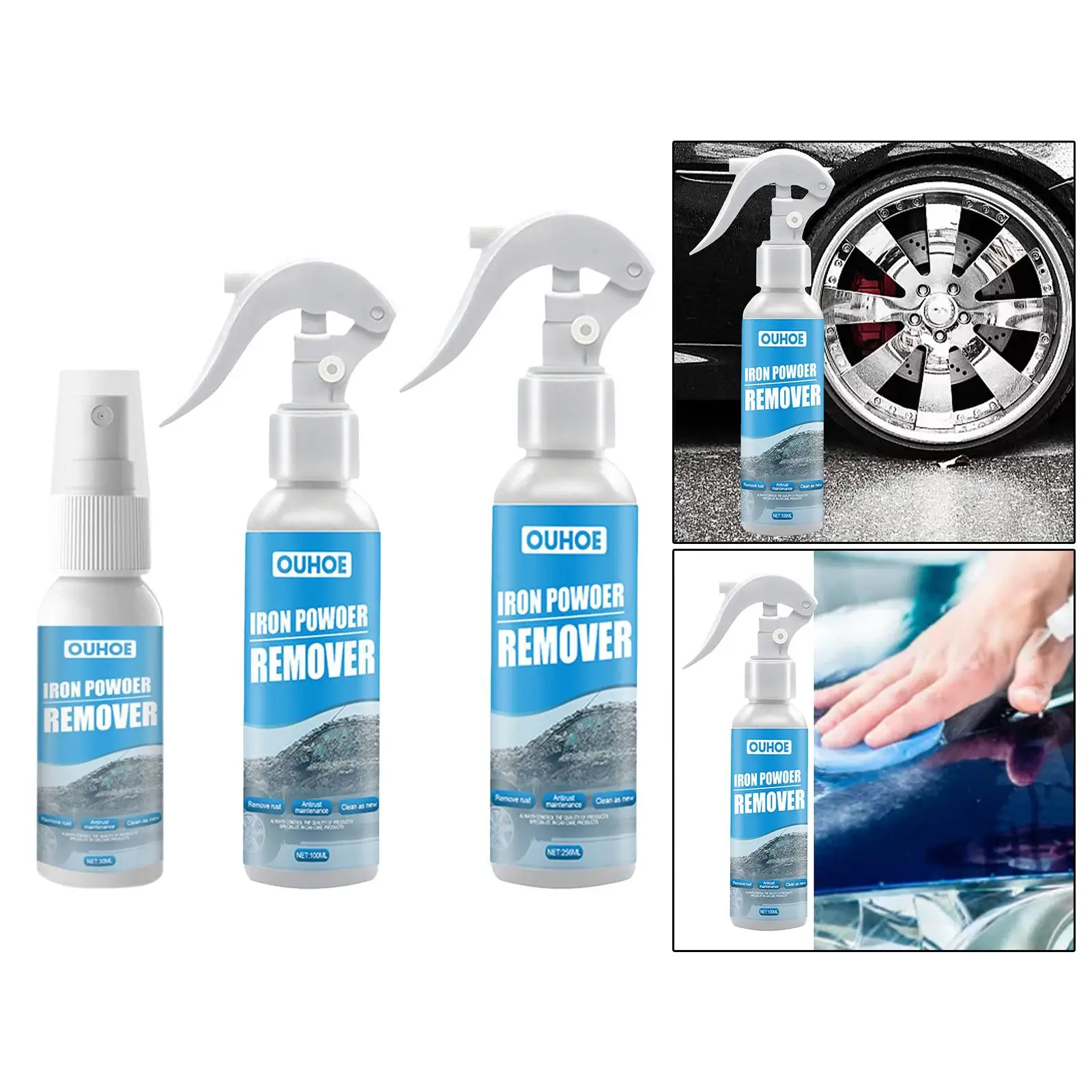 Rust Remover Spray Car Maintenance Anti Rust Inhibitor Derusting Spray for Home