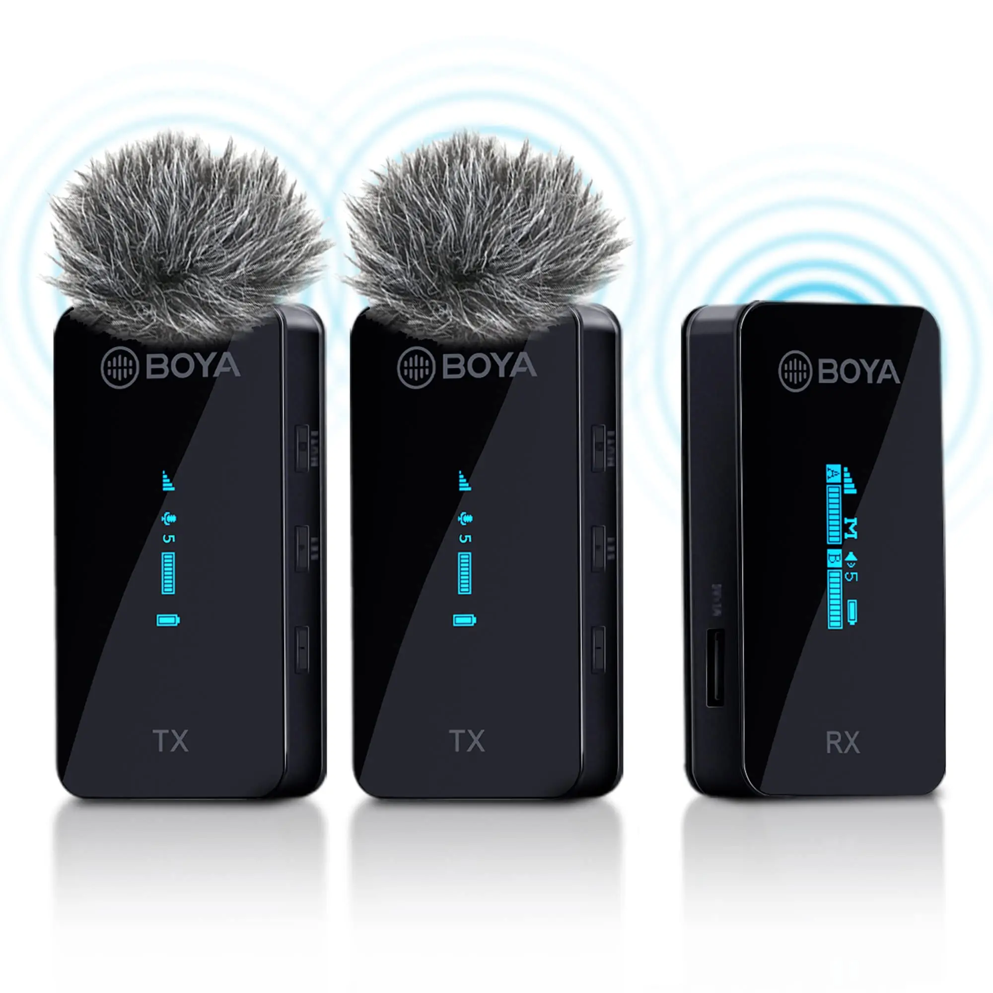 BOYA BY-XM6-S3 Wireless Lavalier Microphone with Charging Case for Vlogging,YouTube,Tiktok Live Stream, Video Recording