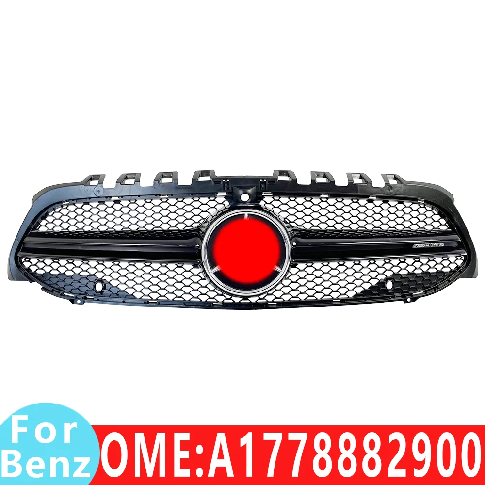 

for Mercedes Benz grills car front bumper grille Grille mesh W177 A35 AMG 4MATIC Middle grid base 1778882900 Accessories