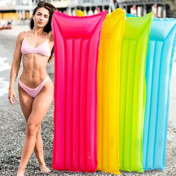 Colchão de natação flutuante inflável, rede de água, anel de natação, brinquedo de festa na piscina, cama reclinável, novo, 0.6-2