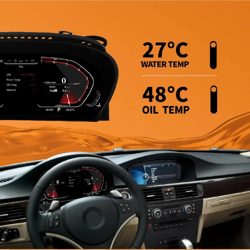 Latest Original Car Digital Speedometer Instrument Cluster for  5 Series E60 E61 E63 E64 LCD Dashboard Instrument