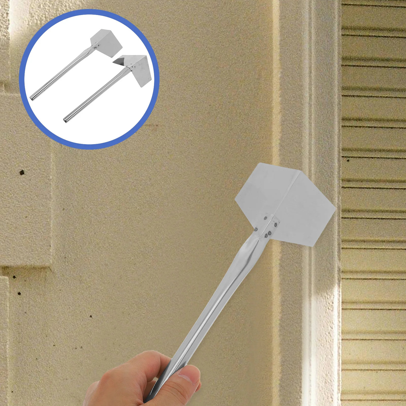 

2Pcs Stainless Steel Corner Trowel Set for Drywall Plastering Finishing Tool Professional Wall Jointing