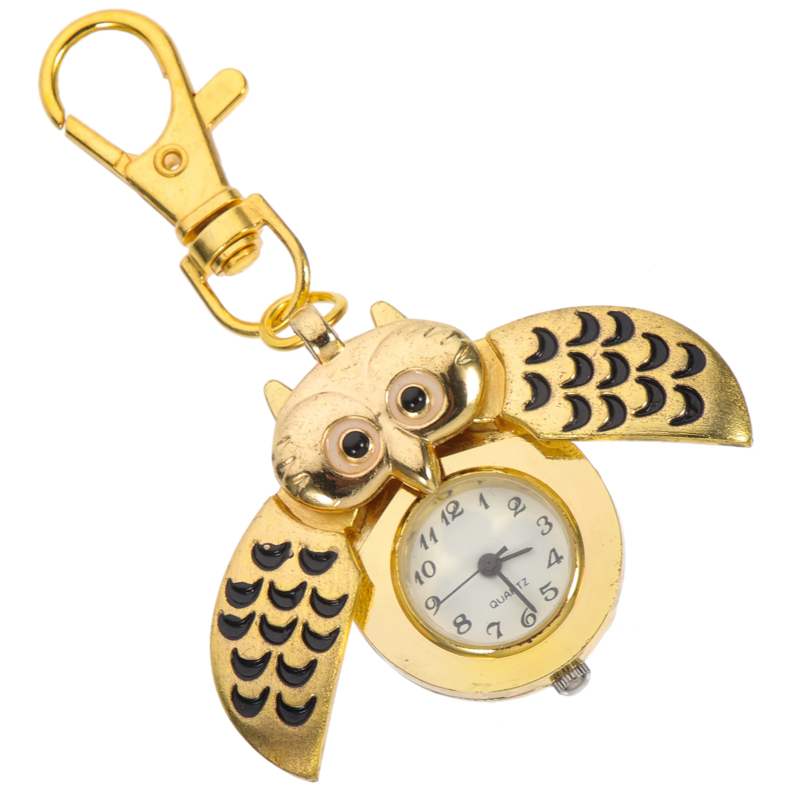 

Cartoon Pocket Watch Keychain Owl Shape Keychains Women Small Alloy Kids Child Decorative Watch Lightweight Durable Fashion