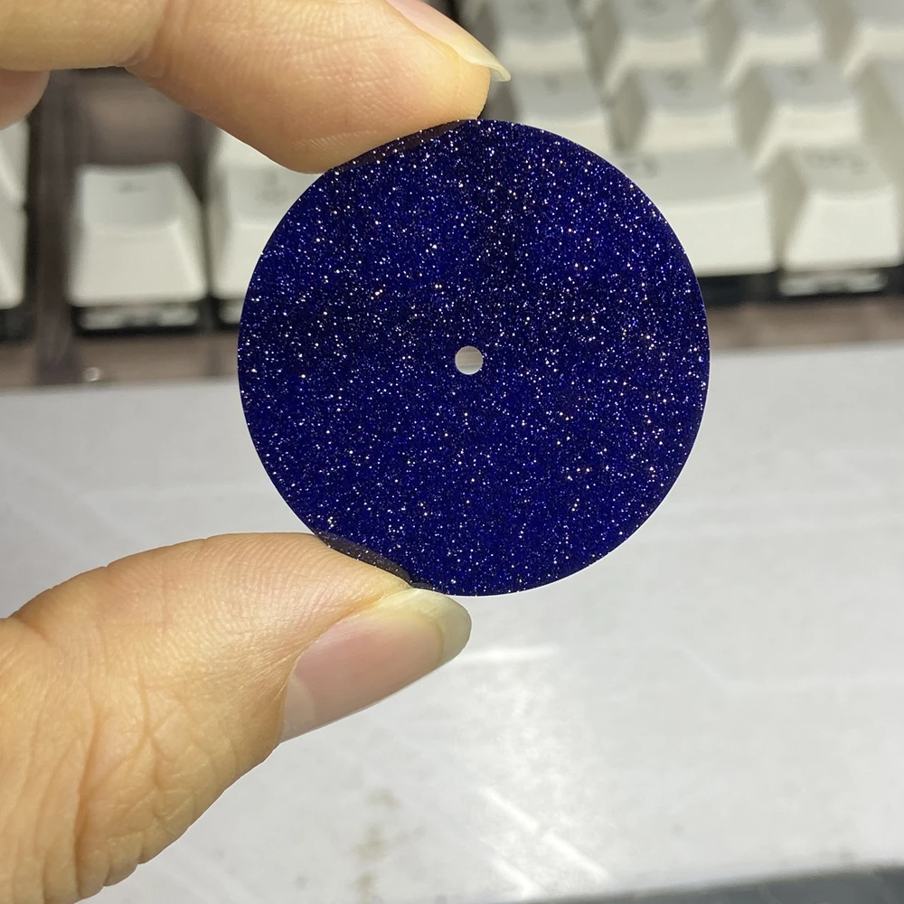 28.5x0.4mm NH35 Watch Dial Natural Green Malachite Blue Sandstone CNC Machine Cut