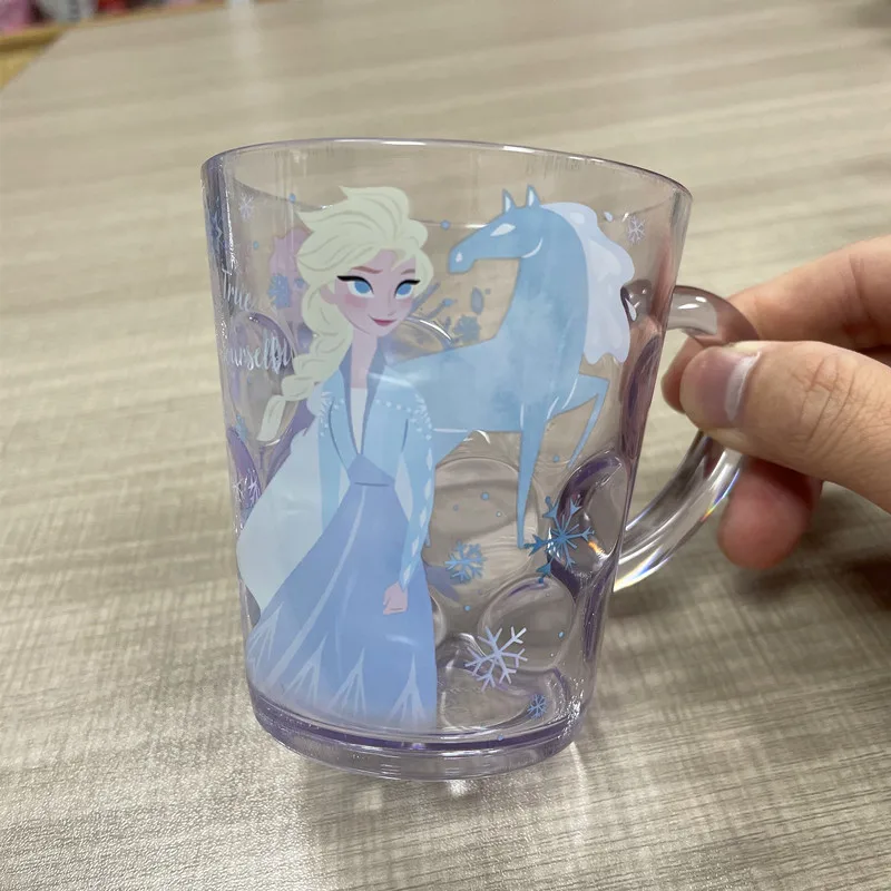 كوب ماء على شكل فم للأطفال من ديزني، كوب ماء شرب للأطفال مضاد للسقوط، كوب حليب كرتوني للمنزل، كوب غسول للفم لتنظيف الأسنان #6