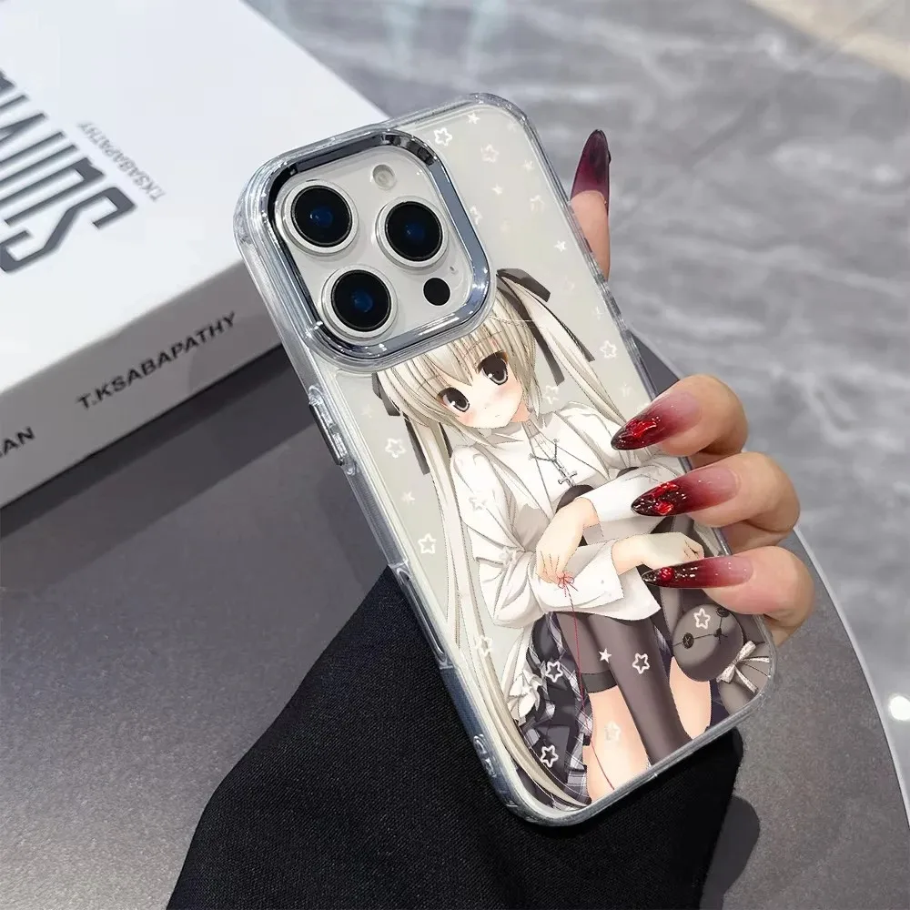 AnimeMaidGirlY2KPhoneCaseForGooglePixel109878A9AXLPro4G5GTransparentSoftSiliconeTPUBackCover