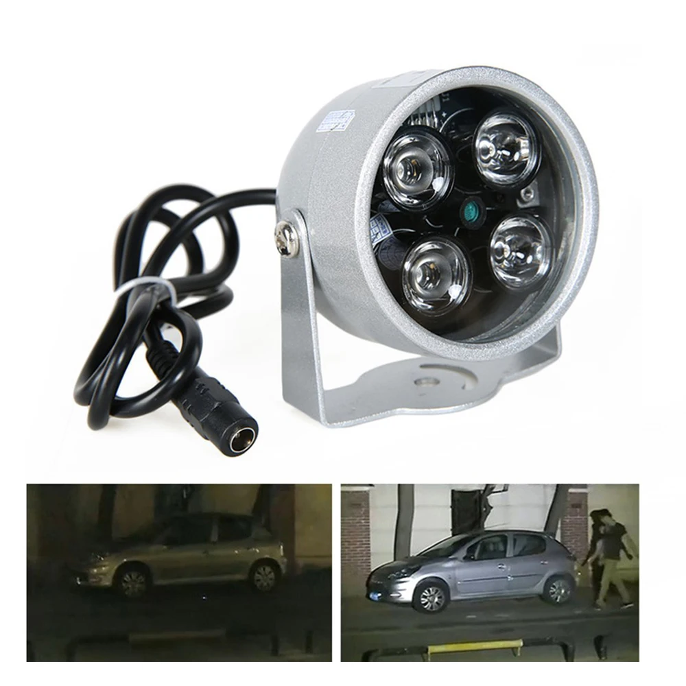 ESCAM CCTV LEDS 4 array IR led-beleuchtung Licht CCTV IR Infrarot wasserdicht Nacht Für Überwachungskamera verwenden 12 V 2A power