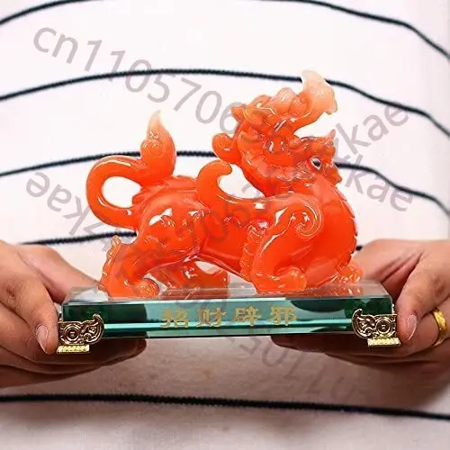 

1 шт. Традиционная статуэтка Пи Сю из смолы для фэн-шуй, украшение для дома, приносящее богатство