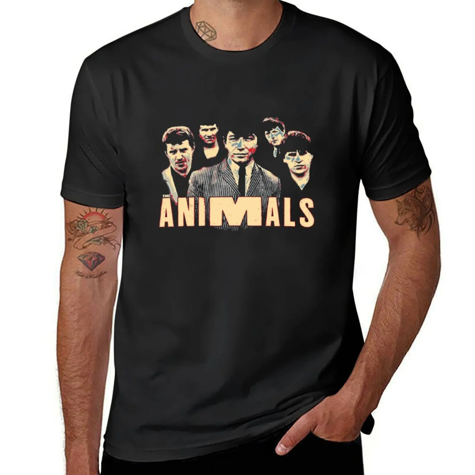 The Animals Seven T-Shirt boys animal print tops customs design your own summer top T-shirt men