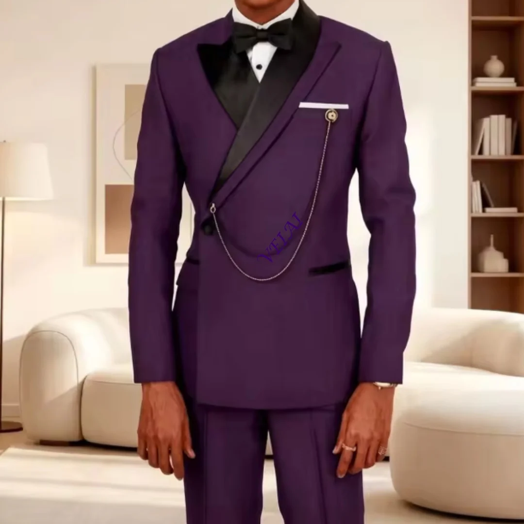 Vintage Suits for Men Double Breasted Slim Fit Suit Separates Mix Match Fashion Prom Celebrity Banquet Wedding Groom  Customized