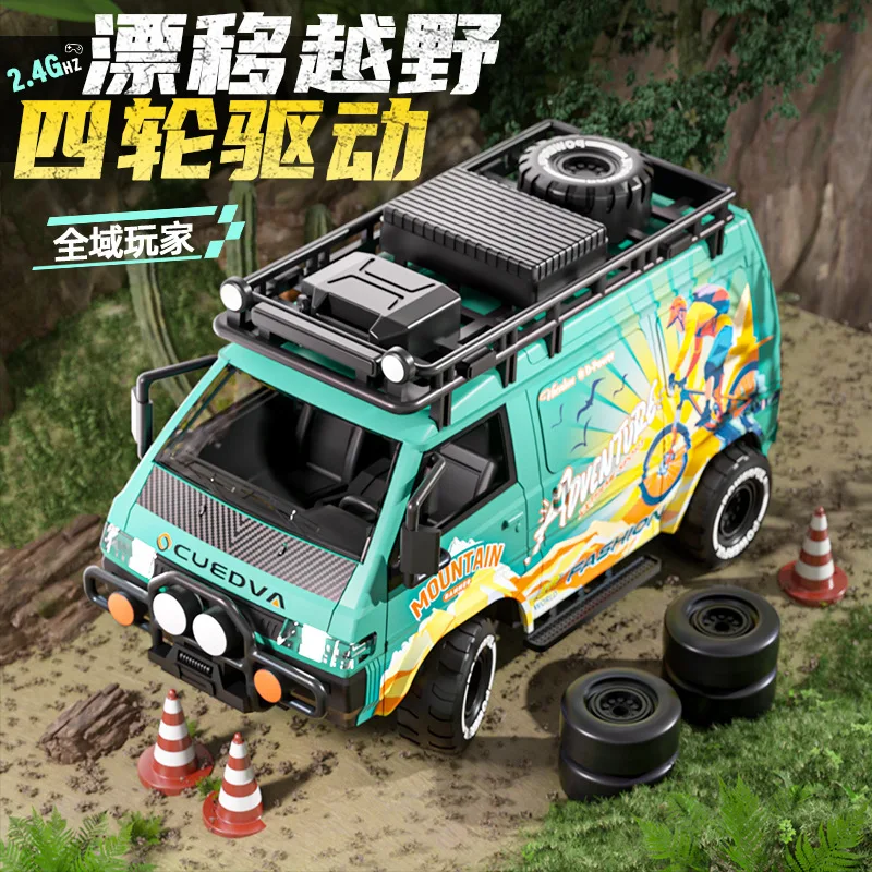 Carro de deriva de tração nas quatro rodas rc 2.4g controle remoto corrida supercar simulação brinquedo corrida menino carro de controle remoto presente do feriado