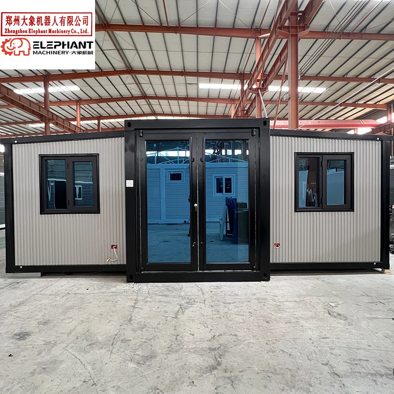 20ft 40ft Double Wing Expandable Container  House 40ft Mobile Home Tiny Houses Ready to Living