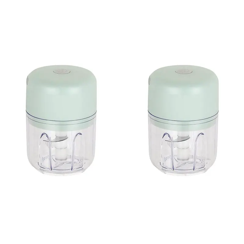 

【СОКРУЩЕНИЕ ЦЕН】2X Электрический мини-измельчитель для продуктов, перезаряжаемый, компактный кухонный комбайн-миксер B