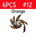 6 Piezas Tamaño 12 Naranja