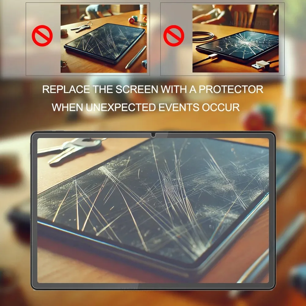2Pcs Clear Scatch Proof Screen Protector HD Tempered Glass for Lenovo Idea Tab Pro 12.7 2025 inch Screen Protective Hard Film