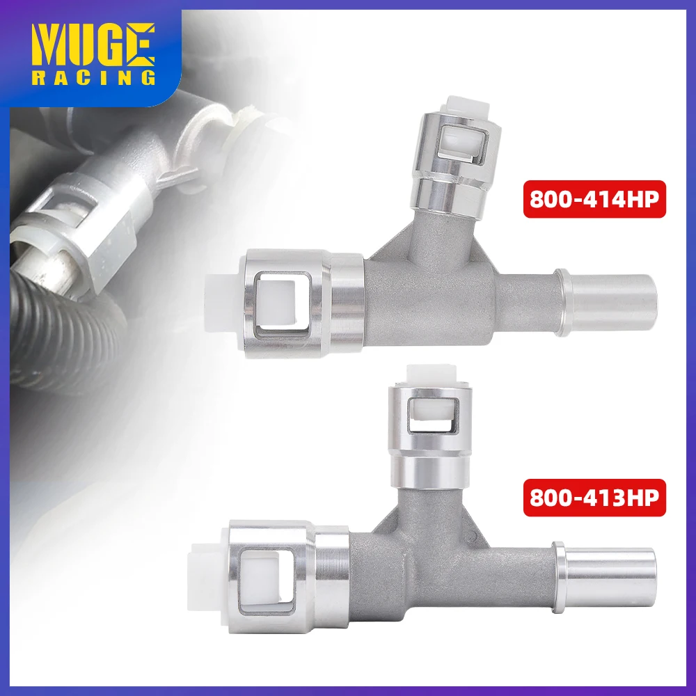 

MUGE-2xMetal Heater Hose Connector 800-413HP 800-414HP For Cadillac Escalade/Chevrolet Silverado