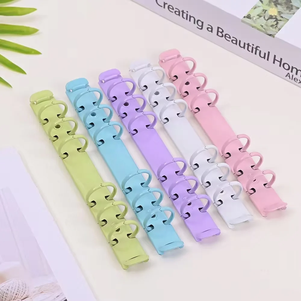 A5 A6 A7 Ring Binder Clips Loose-leaf Binding Strip Colorful Metal Binding Clips Office School Supplies Diameter 2cm