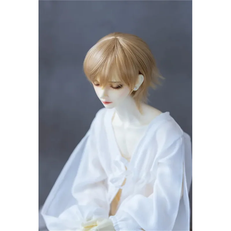 

BJD/SD Doll Wig Toys 1/3 1/4 1/6 Girls Boy Golden High Temperature Silk Handsome Multi-colored Short Hair Gifts Doll Accessories