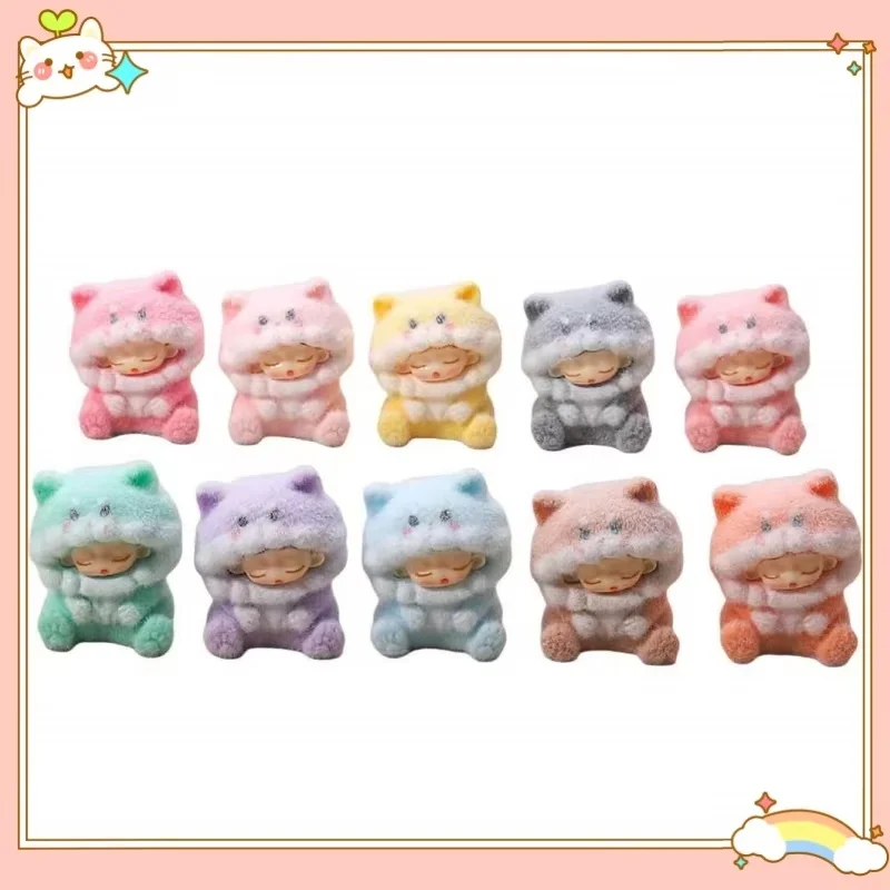 

Горячее облако мечта, маленький медвежонок, слепая коробка, милое зерно, ручная работа, мини-кукла, брелок, подвеска, украшение для рабочего стола, креативный праздничный подарок