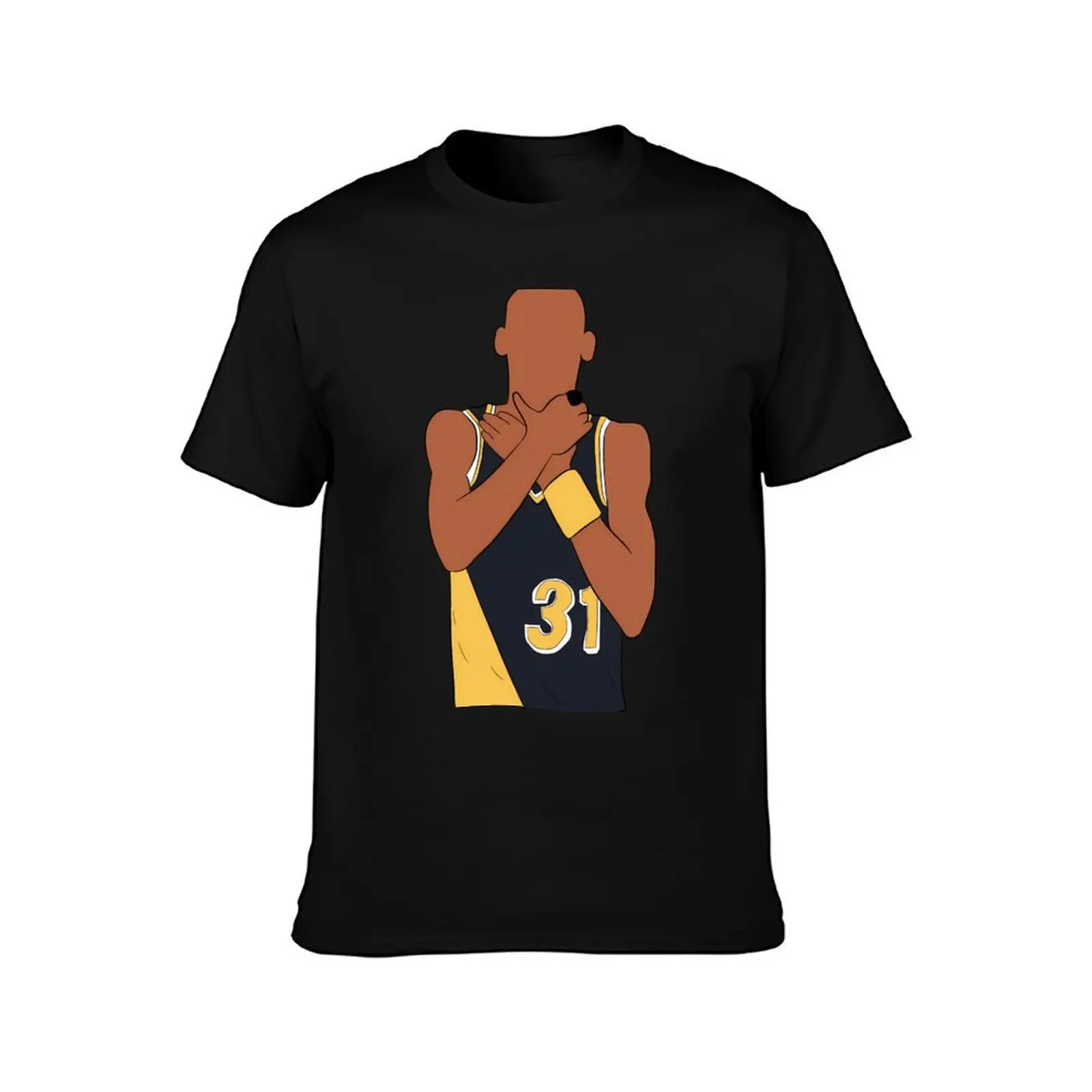 Reggie Miller Choke T-Shirt Soft Basic Cotton Short Sleeve Tee T-Shirt