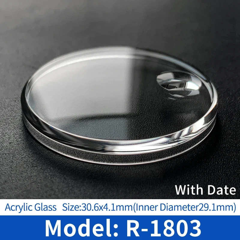 Oganic Glass Acrylic Plasti Watch Glass lens With Calendar Watch Repair Parts For Rolex vintage watches 6263 6517 6624 15000AA