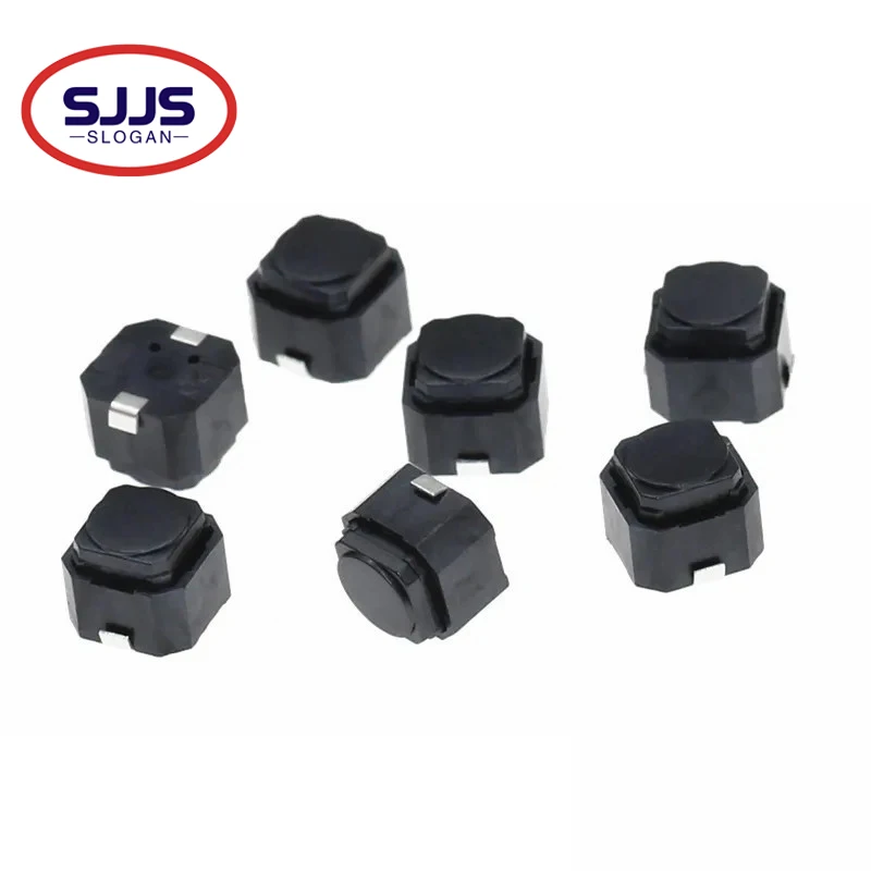【50-20PCS】6*6*5 patch silent switch touch switch button silicone silent button micro switch 2Pin
