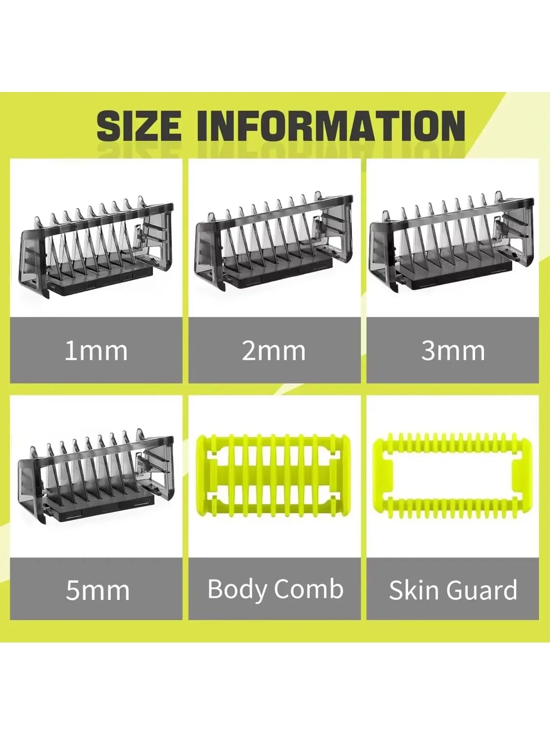 Gidskambeschermers Geschikt voor QP2520, QP2530, QP2620, QP2630, QP6510, QP6520 Gezichtshaartrimmer Baardtrimmer Scheerapparaat - afbeelding 2