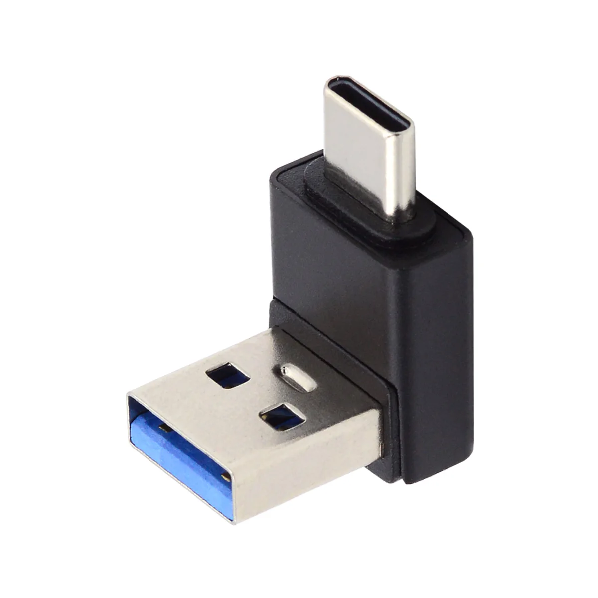 USB 3.1タイプCのオスからUSB 3.0タイプのアダプター,10gbpsのデータ角度,ラップトップおよび電話用の90度充電