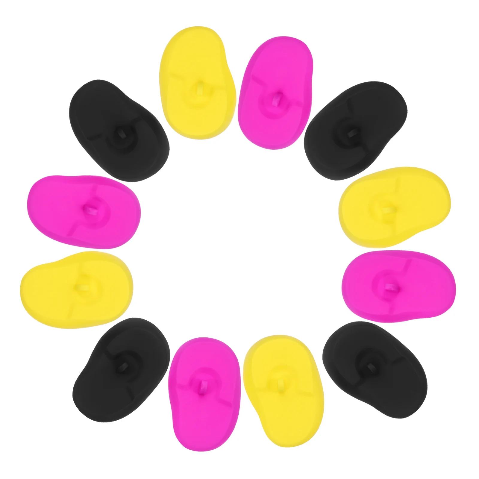 

6Pairs Reusable Silicone Ear Muffs for Hair Dyeing Coloring and Salon Use Heat-Resistant Ear Covers for Hair Dye