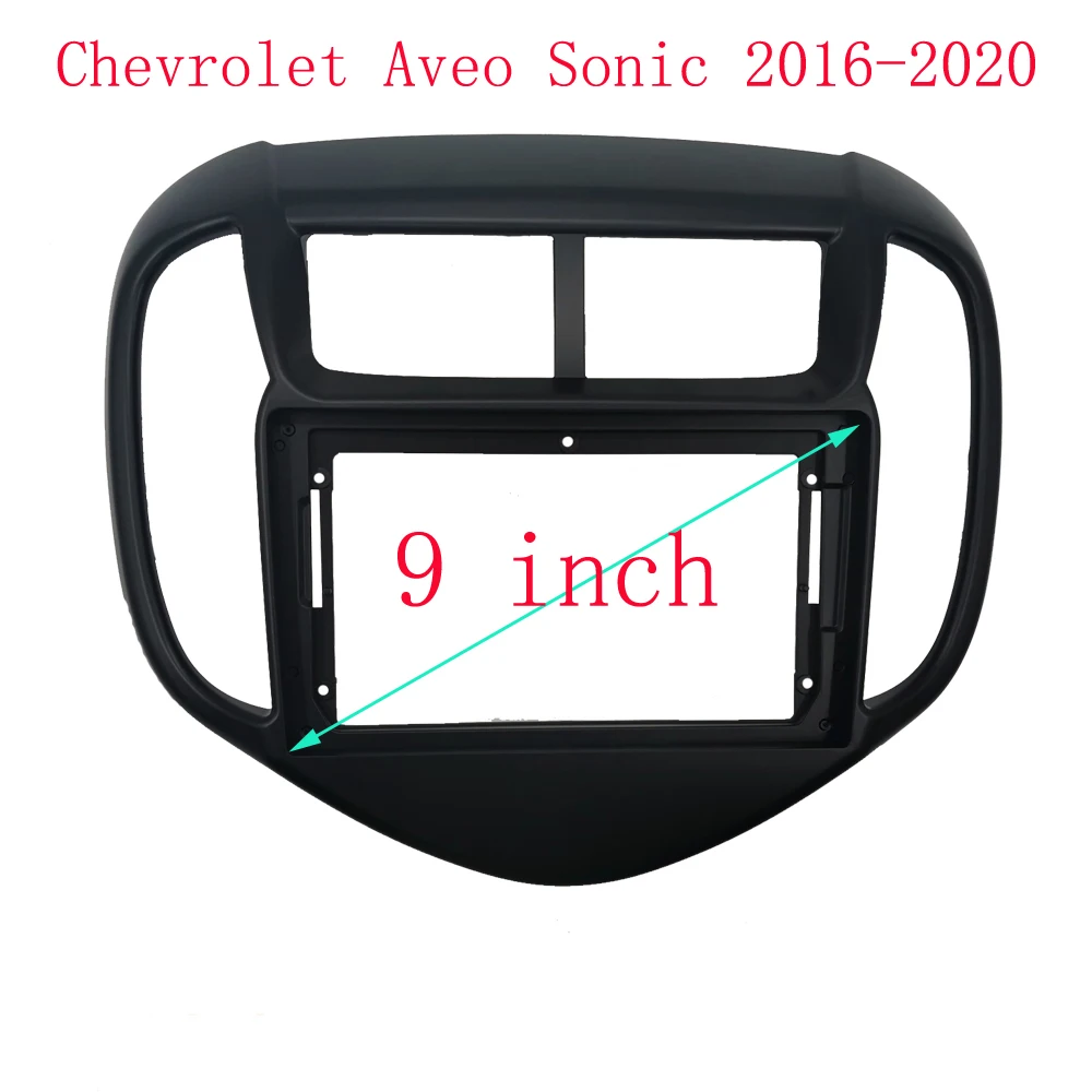 2 Din Car DVD Frame adattatore per montaggio Audio Dash Trim kit Facia Panel 9 pollici per Chevrolet Aveo Sonic 2016-2020 Radio Player