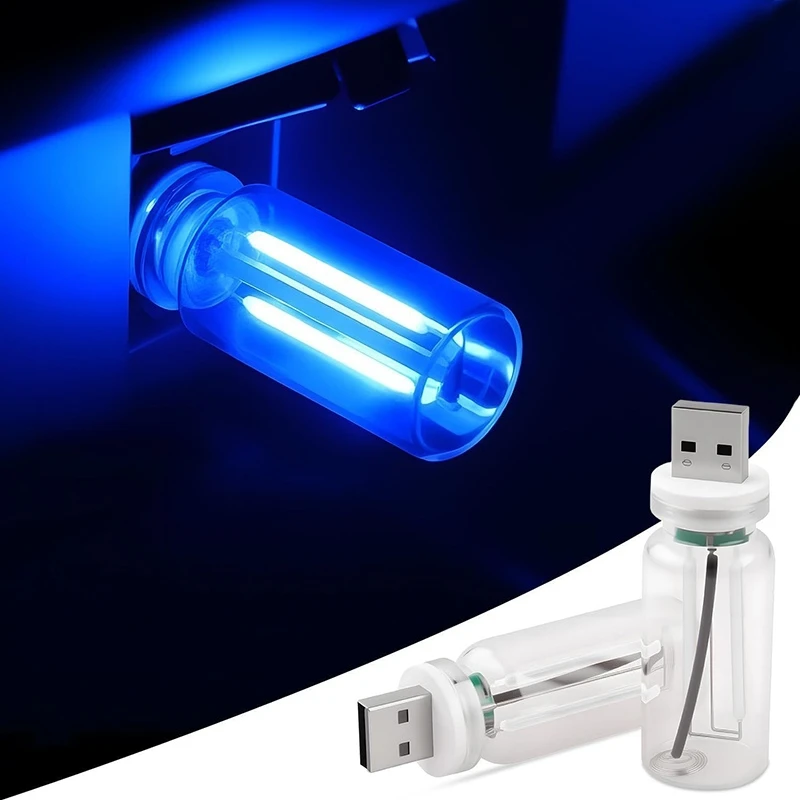 5V Retro Edison Bulb Night Light USB Touch Dimming LED Filament Glass Bulb Car Decoration Incandescent Eye Protection Lighting