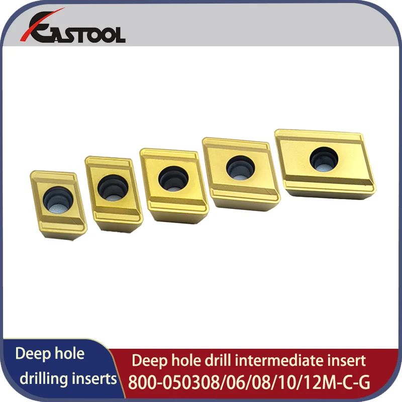 800 Deep Hole Drill intermediate inserts 800-050308M-C-G 800-08t308M-C-G BTA Deep Hole Drilling Machining tools 800-12T308M-C-G