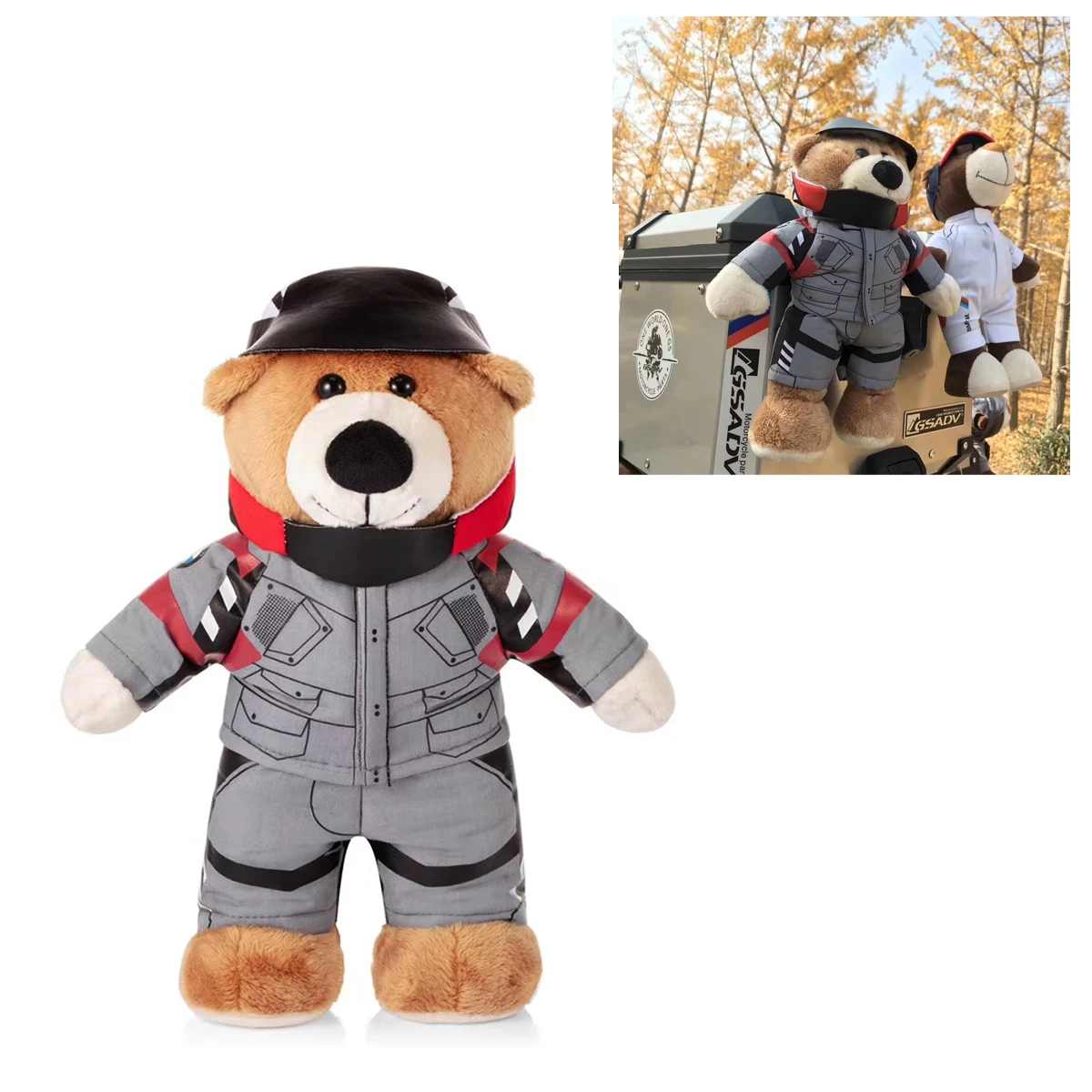 2024 For BMW R1300GS Adventure Motorcycles Plush Bear For BMW R1250GS F850GS F750 GS F900XR ADV R 1200GS With Straps Gifts